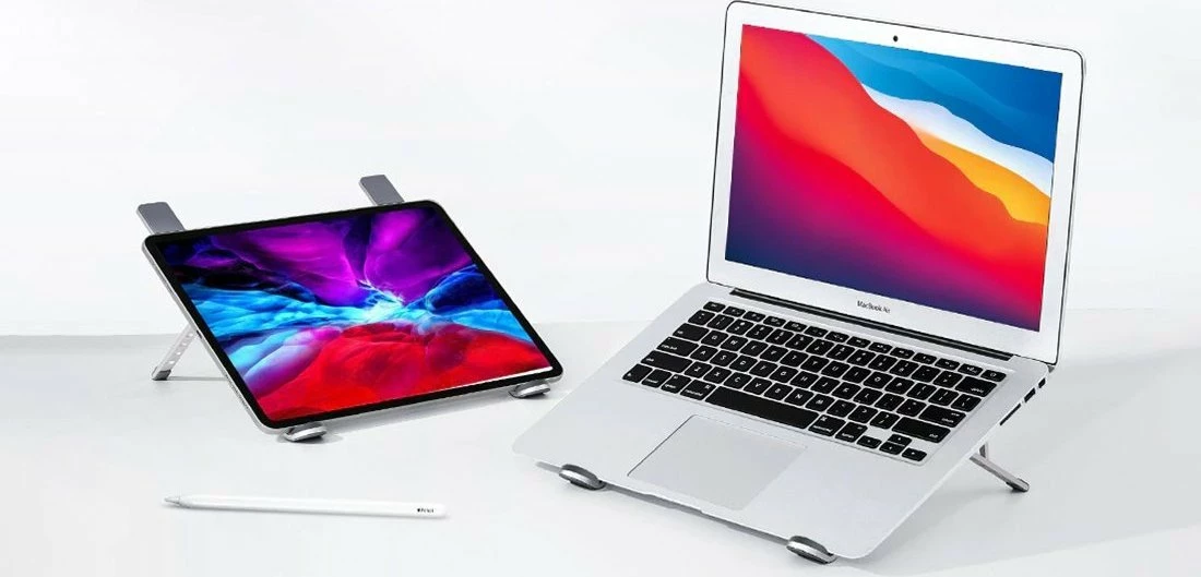 Mbajtëse laptopi Ugreen LP451 8-17\" alumin, e palosshme, me rregullim këndi, argjend