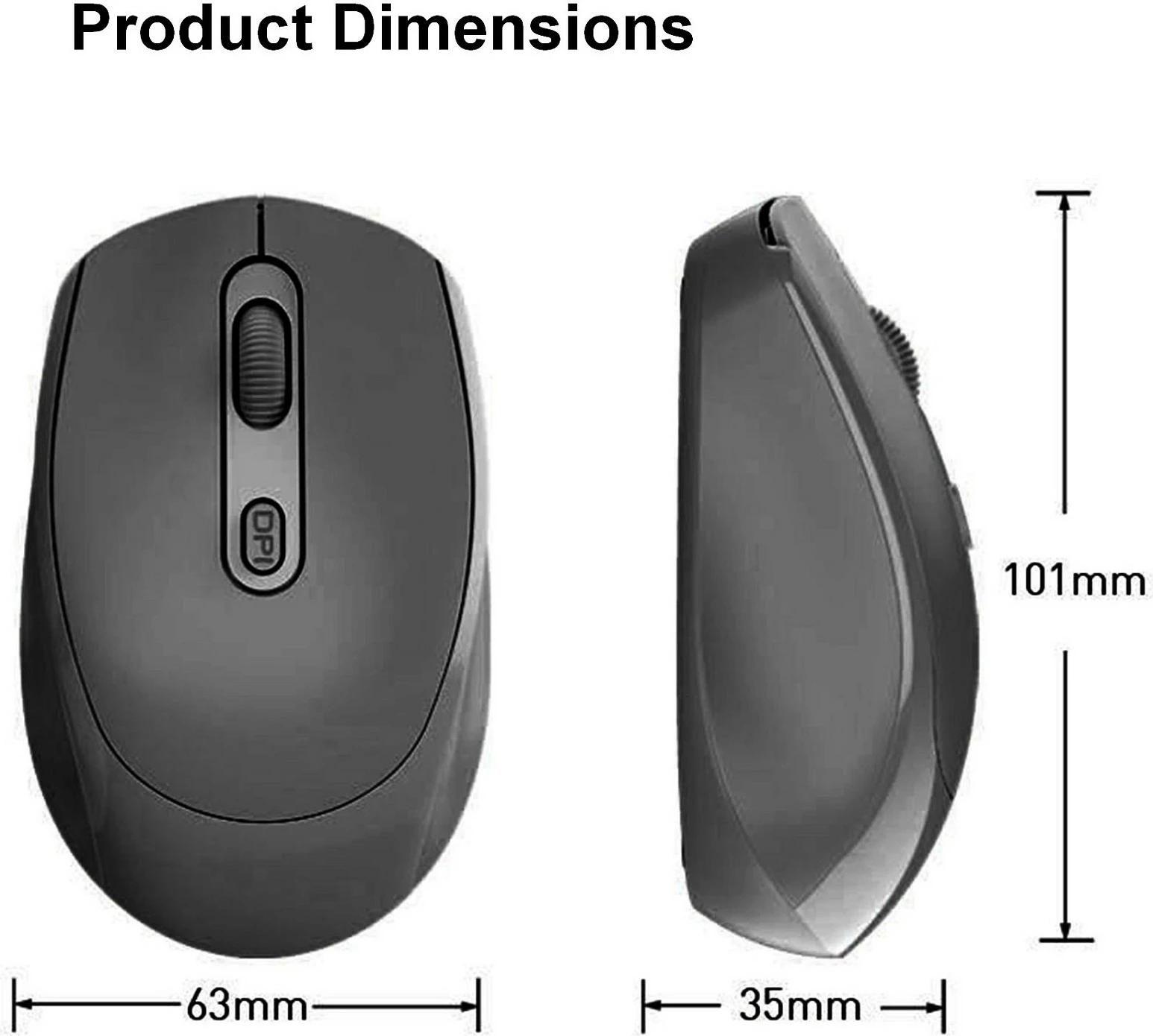 Maus wireless EQUIP Kompaktmaus Dual Mode, 1600 DPI, 4 butona, i zi