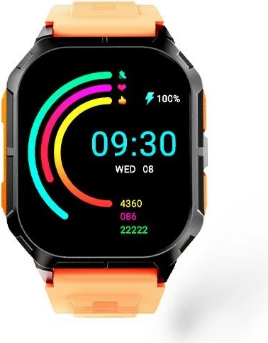Smartwatch HiFuture FutureFit Ultra3 2.01" IPS, BT 5.2, IP68, thirrje Bluetooth, 350mAh, portokalli