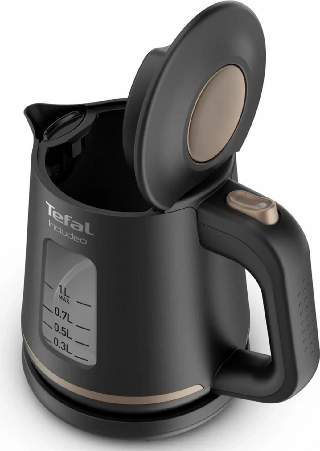 Çajnik elektrik Tefal Includeo KI533811, ngjyrë e zezë
