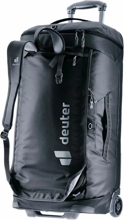 Çantë udhëtimi Deuter Duffel Pro Movo 60, e zezë