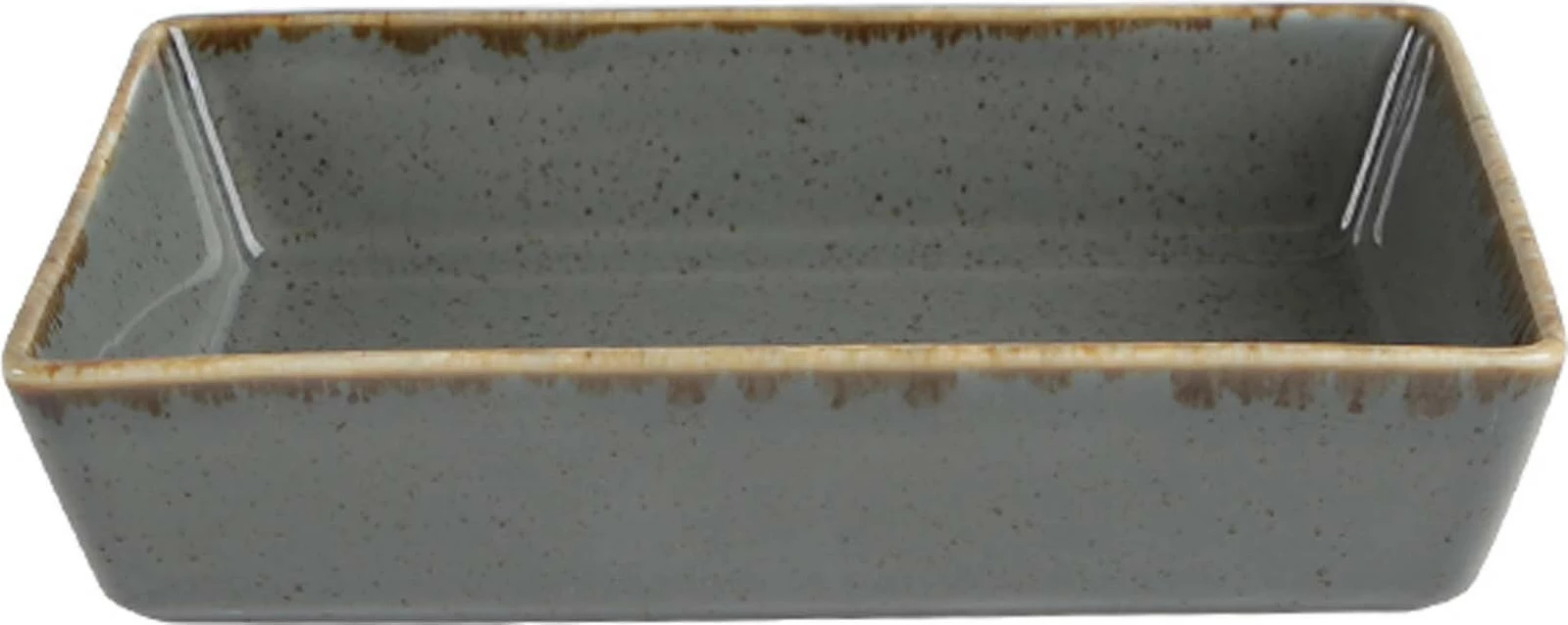 Pjatë meze Porland Seasons Stone 160x110 mm 300 ml, gri e errët, set 6 copë