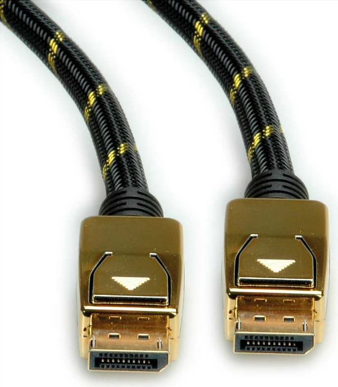 Kabllo DisplayPort ROLINE 11.04.5920, DP 1.4, 1m, 8K@60Hz, e zezë/ari