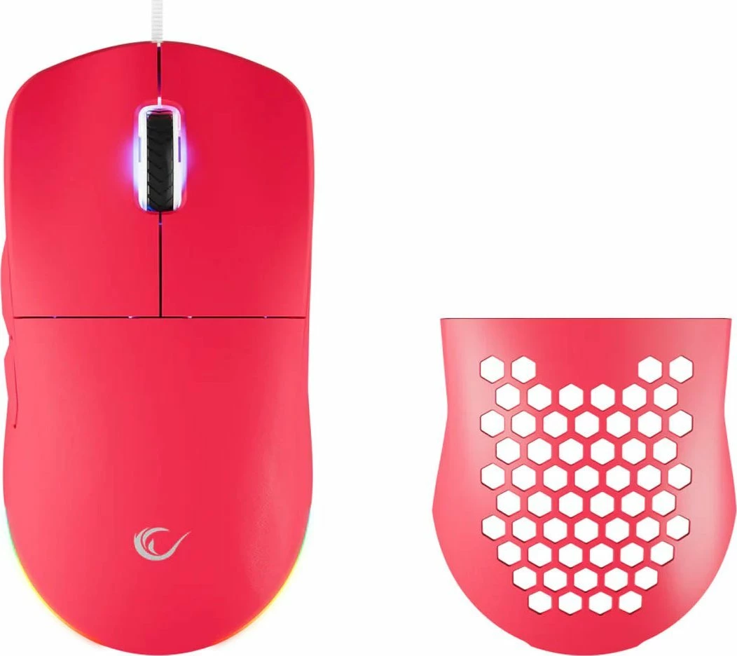 Maus Rampage Blink BLINK-PINK 12800 DPI RGB USB me kabllo, pink