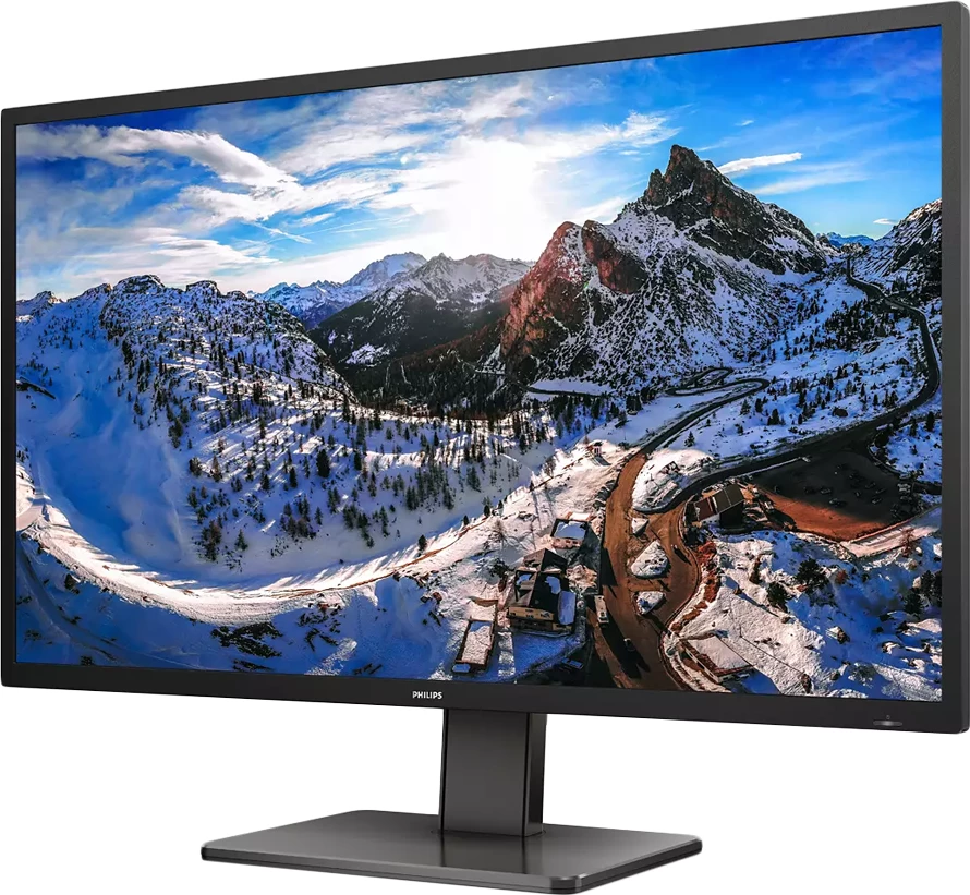Monitor Philips P-Line 439P1 42.5\" 4K UHD 60Hz VA, 4ms, 400 cd/m², USB-C Power Delivery, KVM Switch, RJ45, 2x HDMI 2.0 + HDMI 1.4 + DisplayPort, 2x 5W, i zi
