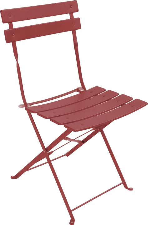 Karrige Bistro palosëse metalike, ngjyrë terrakote, set 2 copë, 42x46x82cm