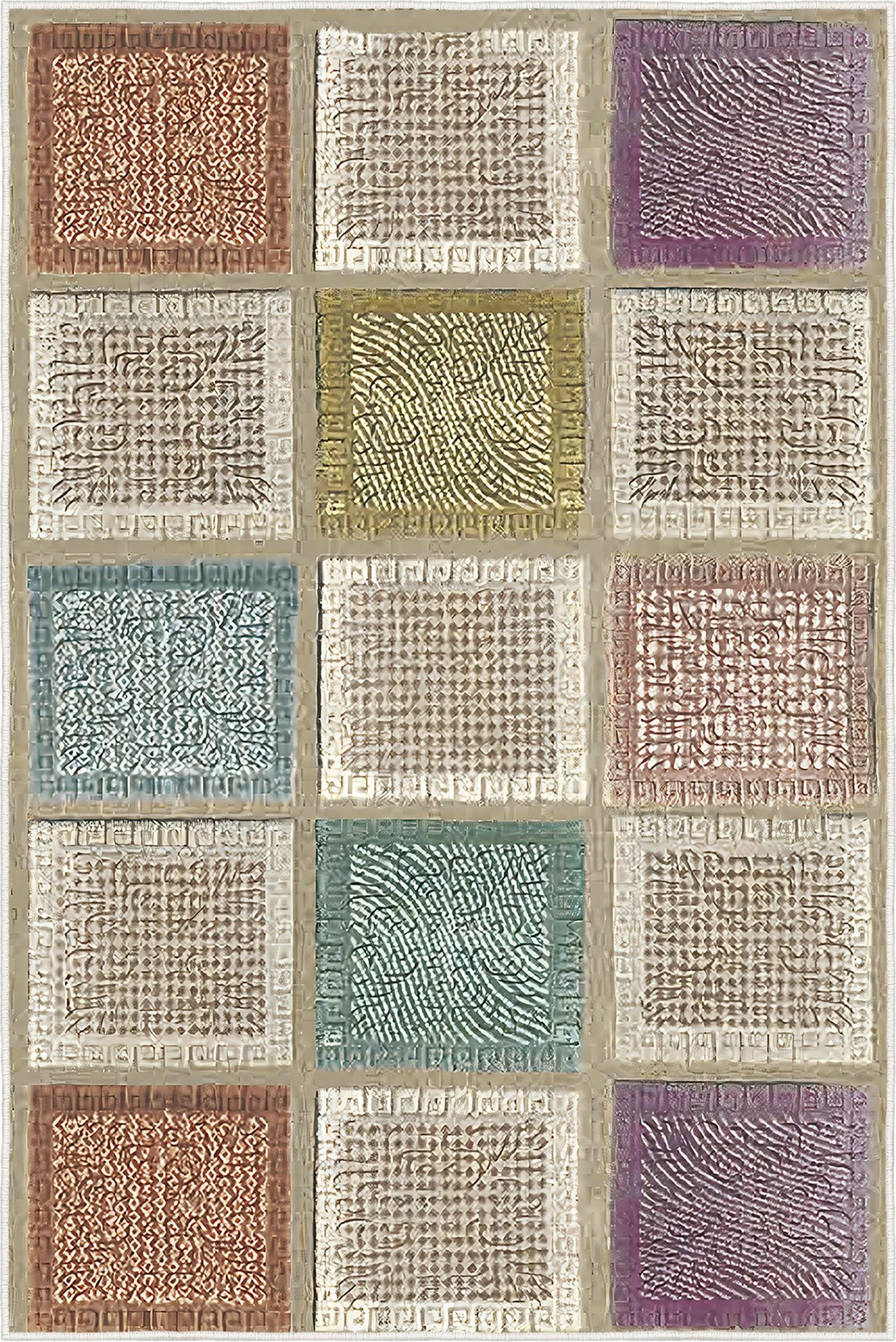 Qilim Conceptum Hypnose, shumëngjyrësh, 60x100cm, Wookece196