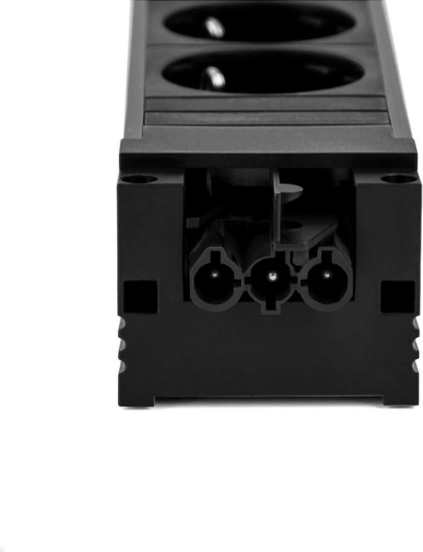 Zgjatës rryme Bachmann STEP BASE, 5x Schuko (Type F), 16A 250V, i zi
