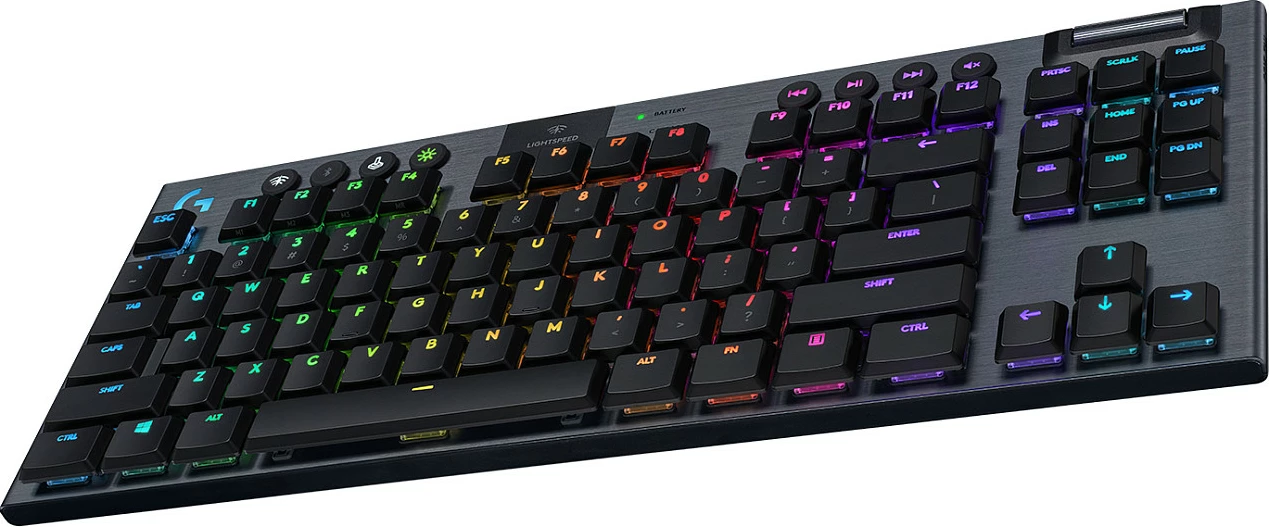 Tastierë mekanike Logitech G G915 TKL, Wireless, RGB, GL Tactile, Carbon
