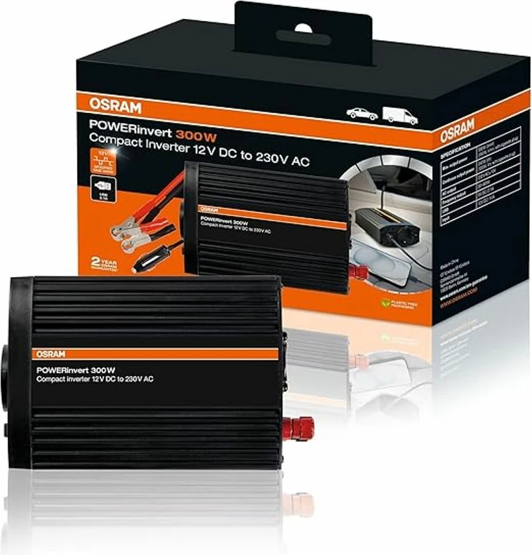 Invertor 300w 12v To 230v Mbushje Loptop Etj