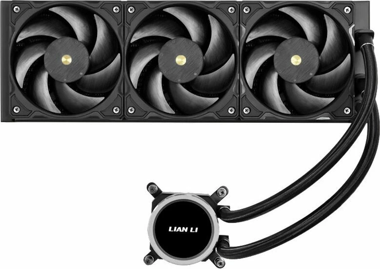 Ftohës uji AIO për CPU Lian Li Galahad II Trinity Performance 360, radiator 360mm, 3x120mm PWM, ARGB, i zi
