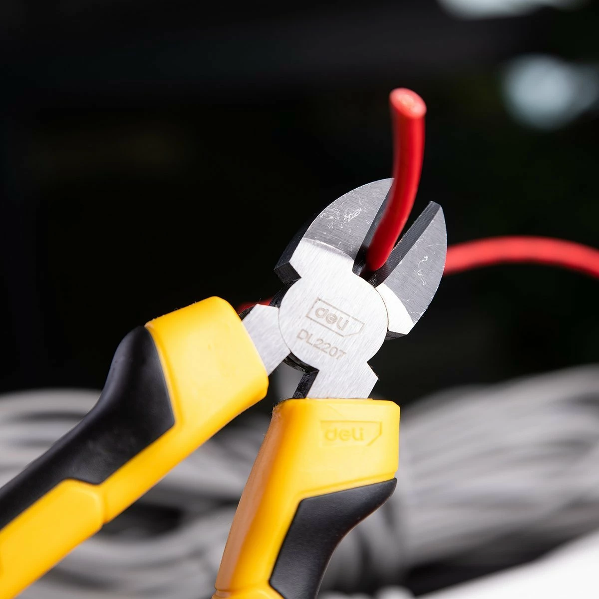 Darë diagonale Deli Tools EDL2207, 7 inç, e verdhë