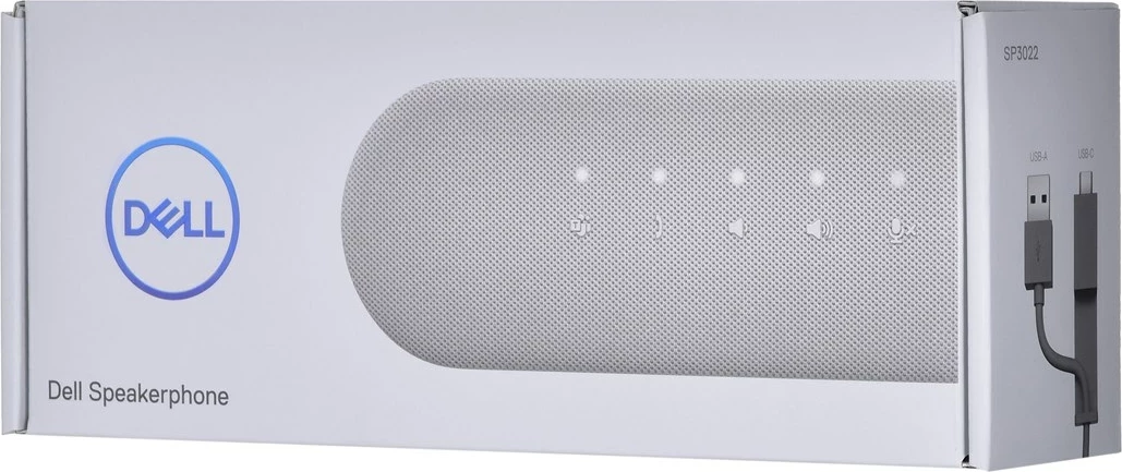 Speakerphone Dell SP3022, me kabllo, Gri