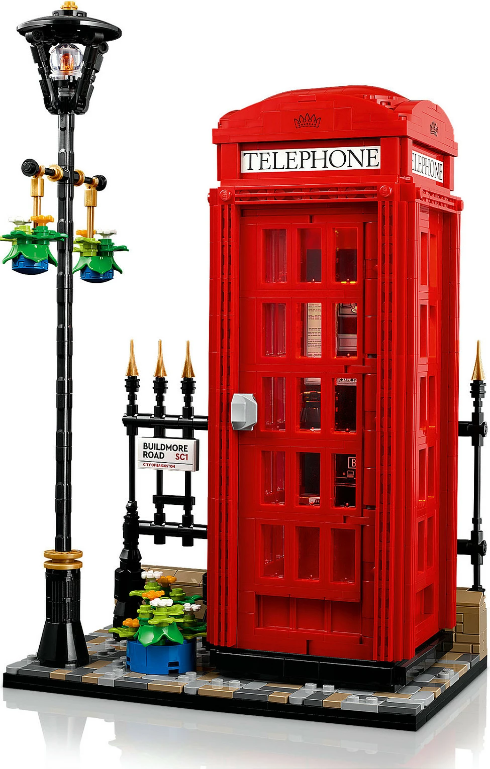 Set ndërtimi LEGO Ideas 21347, Kuti telefonike e kuqe londineze, 1460 pjesë, Multikolor
