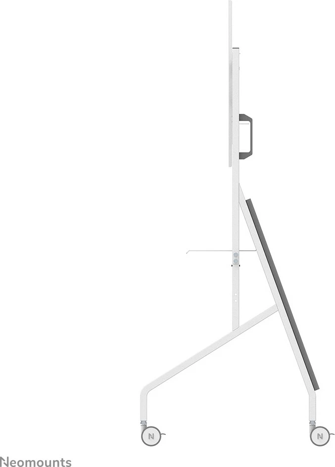 Karrocë multimediale Neomounts FL50-525WH1, për TV 55-86", çelik, e bardhë, rregullim lartësie