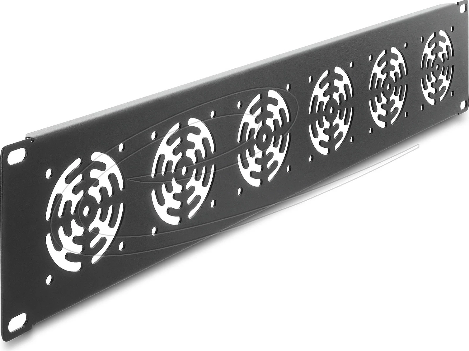 Panel mbulues me ventilator DeLOCK 67415, 19" 2U, metal, 6 ventilatorë, gri e errët
