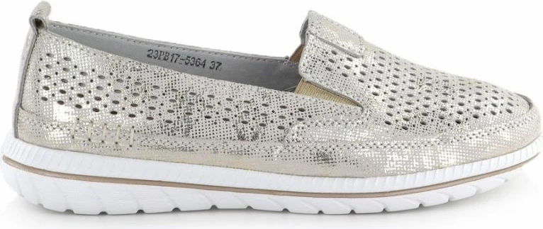 Këpucë lëkure për femra Jezzi 5364, të arta