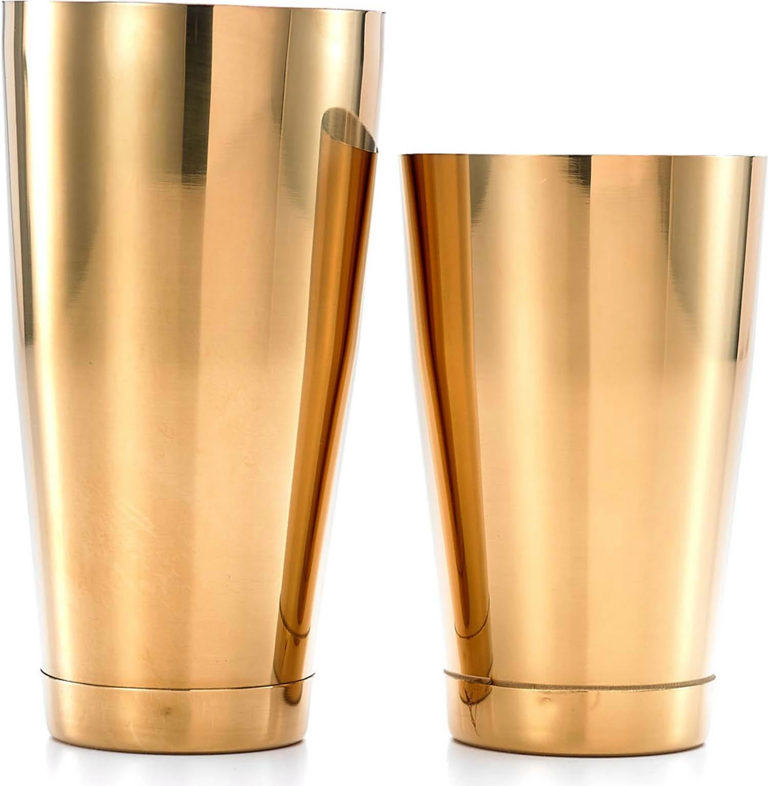 Shaker koktejli set tin dy pjesësh, BarFly, 700 ml + 500 ml, i artë