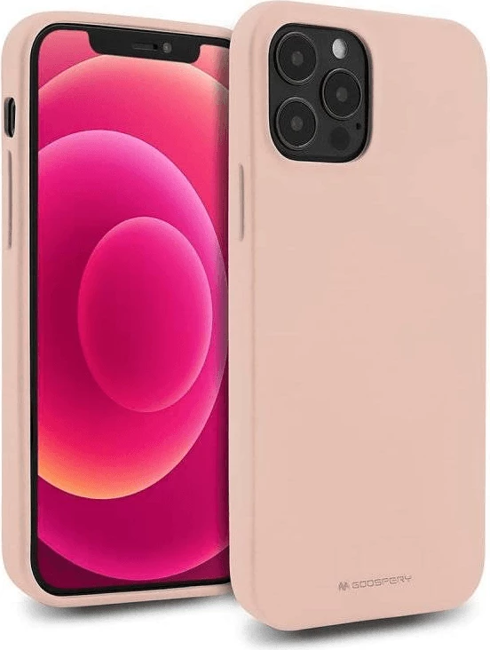 Mbështjellës silikoni Goospery Soft Feeling (MPN 18186) për iPhone 15 Pro, bezhë