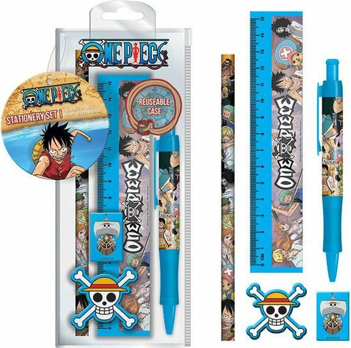 Set zyre/shkolle Pyramid International One Piece Whole Cake Island, vizore 15 cm, 6 copë