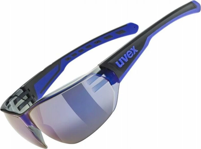 Syze biçiklete UVEX Equate, të zeza/blu matt/mirror blue