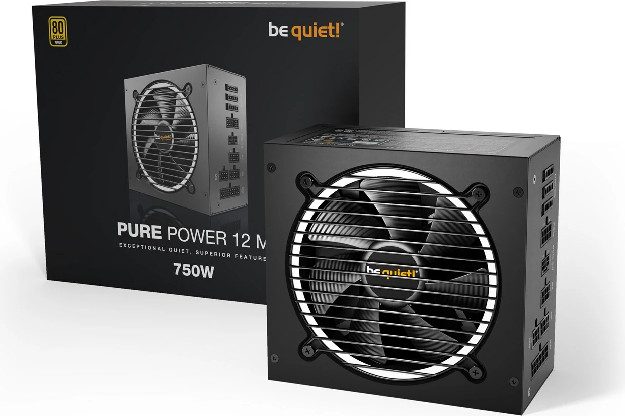 Njësi furnizimi me energji BE QUIET! Pure Power 12 M 750 W ATX, E zezë