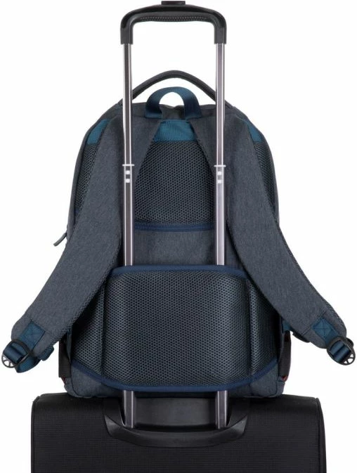 Çantë shpine për laptop RIVACASE 7761, 15.6\" + xhep për tablet 10.5\", gri e errët