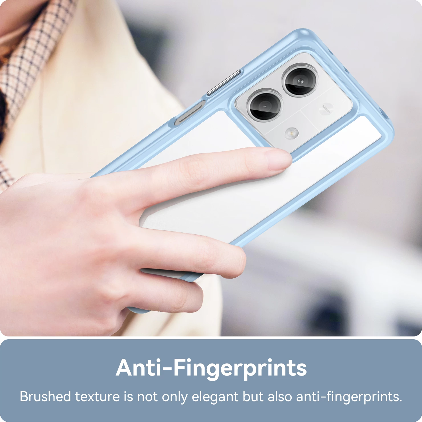 Mbështjellës Hurtel Outer Space Case për Xiaomi Redmi Note 13 5G, kaltër