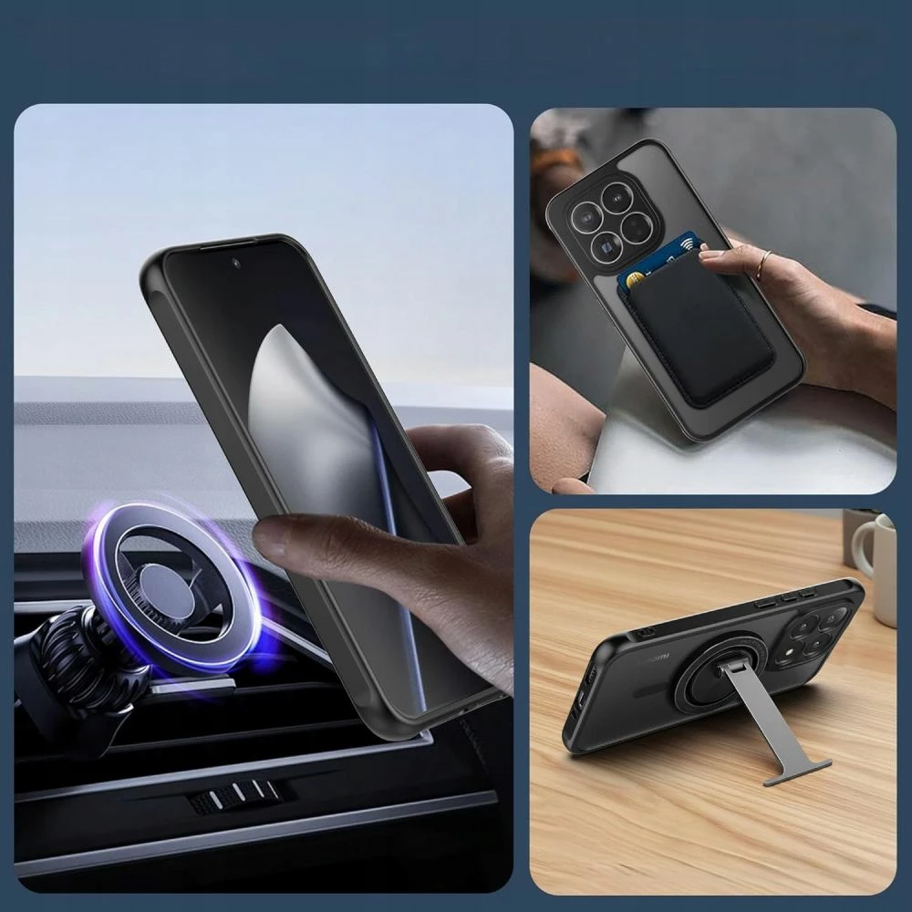 Mbështjellës Tech-Protect MagMat për Xiaomi 15T, kompatibil me MagSafe, i zi, 1 copë
