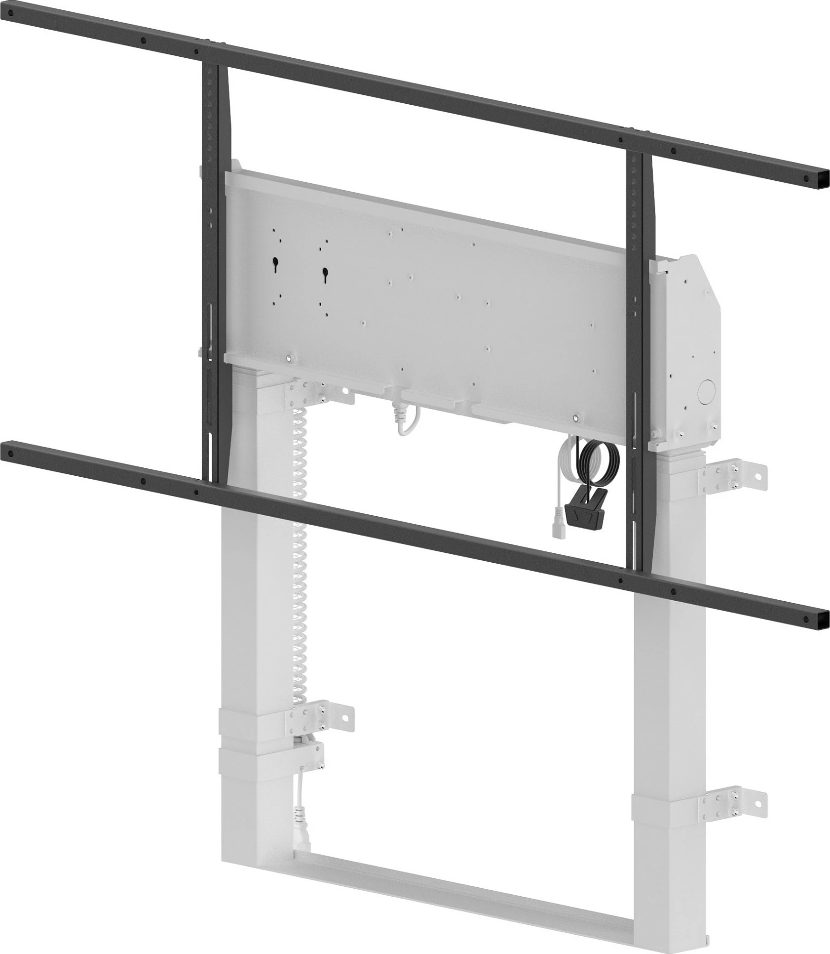 Mbajtëse dyshemeje elektrike për ekran iiyama Pylon, VESA 800x600, deri 120kg, 55-98", e bardhë