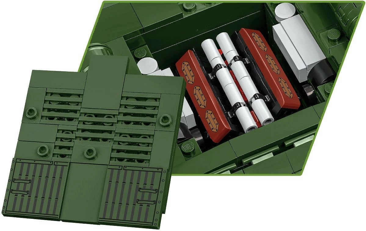 Set ndërtimi Cobi Klocki IS-3 Soviet Heavy Tank, 1170 pjesë, me figurë, Jeshile