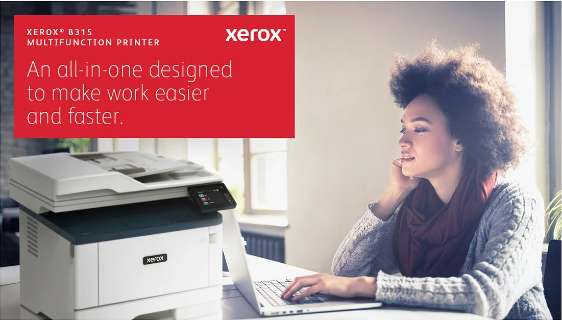 Printer multifunksional Xerox B315, laser, mono, wireless, duplex, 2 kaseta, 350 fletë, A4, blu/bardhë