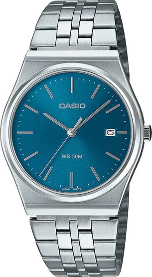 Orë dore Casio MTP-B145D-2A2VEF, e kaltër
