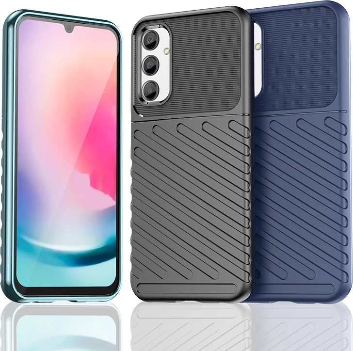 Mbështjellës Hurtel Thunder Case për Samsung Galaxy M34, TPU, zi