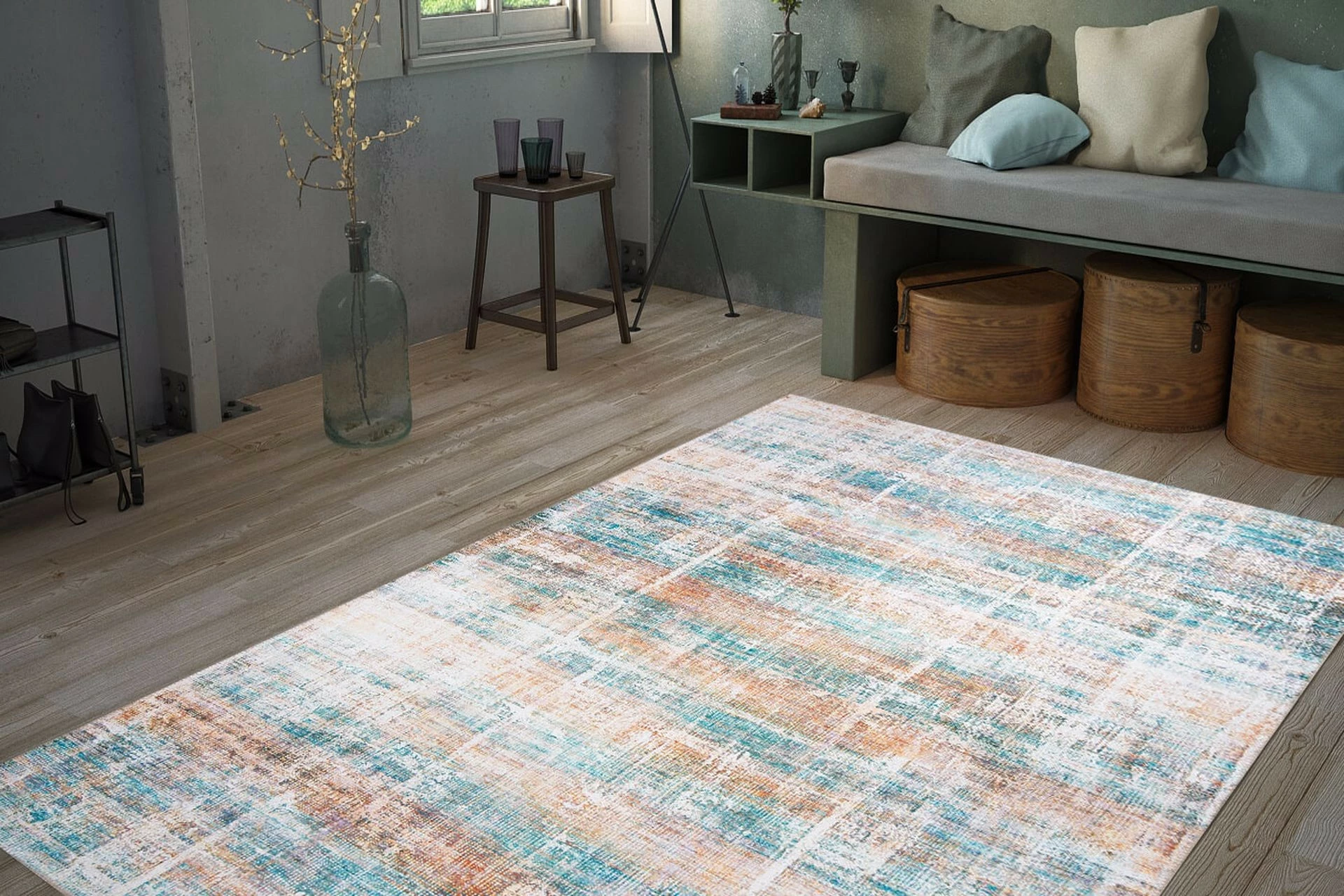 Qilim Conceptum Hypnose, Funk Chenille, 210x310cm, ngjyrë e gjelbër AL 253