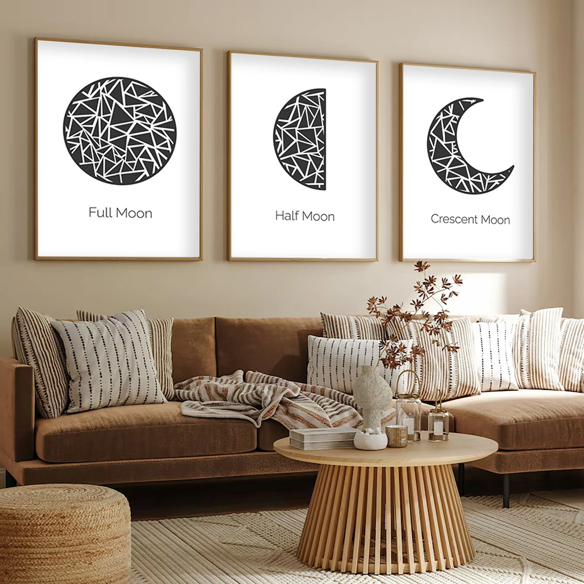 Pikturë dekorative me kornizë MDF (3 copë), Wallity, Huhu225, 20x30cm