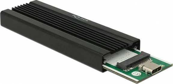 Kasë eksternale për SSD M.2 NVMe DeLOCK 42600, USB-C USB 3.2 Gen 1, 10 Gbit/s, e zezë
