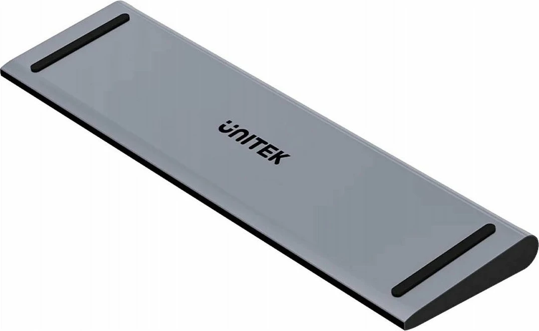 Docking station Unitek uHUB11+ USB-C DisplayLink 4K, PD 100W, 11 porta, gri, set me kabllo 0.6 m + adapter DVI-VGA