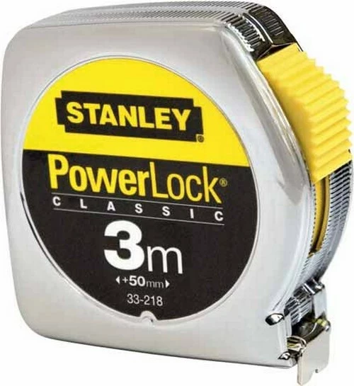 Metër matës Stanley PowerLock Classic 3 m (50 mm) 1-33-218, kuti 30 copë