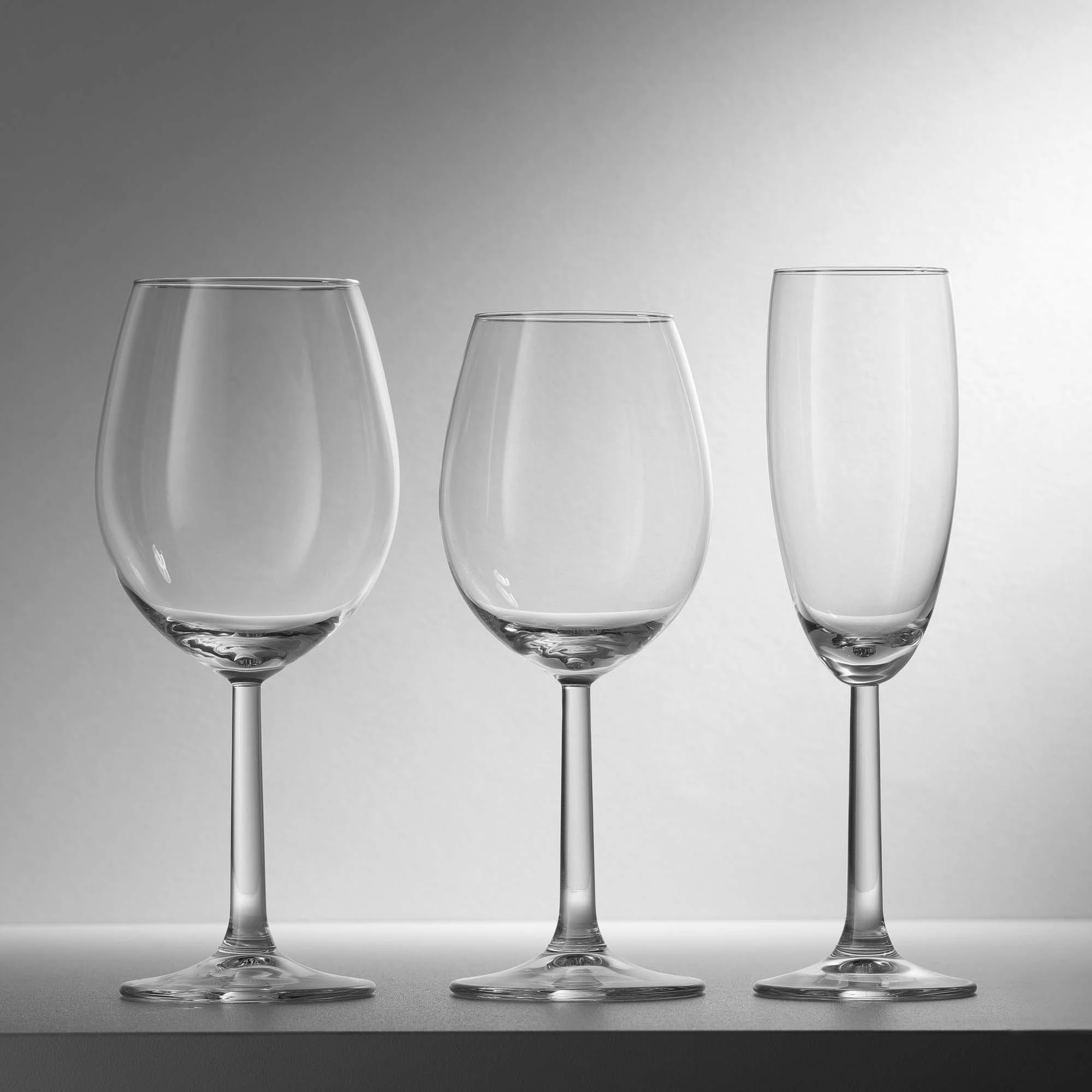 Gotë vere Fine Dine Volare Banquet 320 ml, transparente, set 6 copë