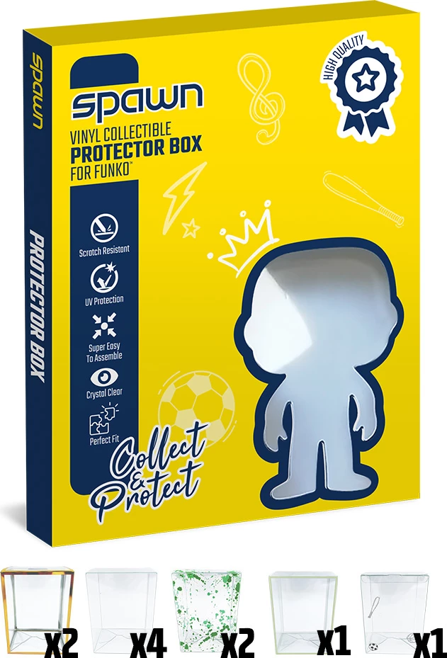 Kuti mbrojtëse Spawn Protector Box V2 për Funko POP!, paketë 10 copë