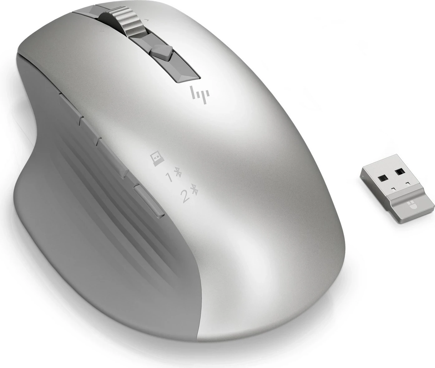 Mausi HP 930 Creator, ergonomik, me lidhje wireless, ngjyrë argjendi
