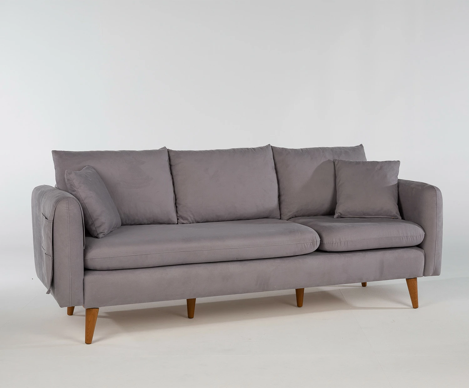 Divan treshe Atelier del Sofa, Sofia, ngjyrë gri