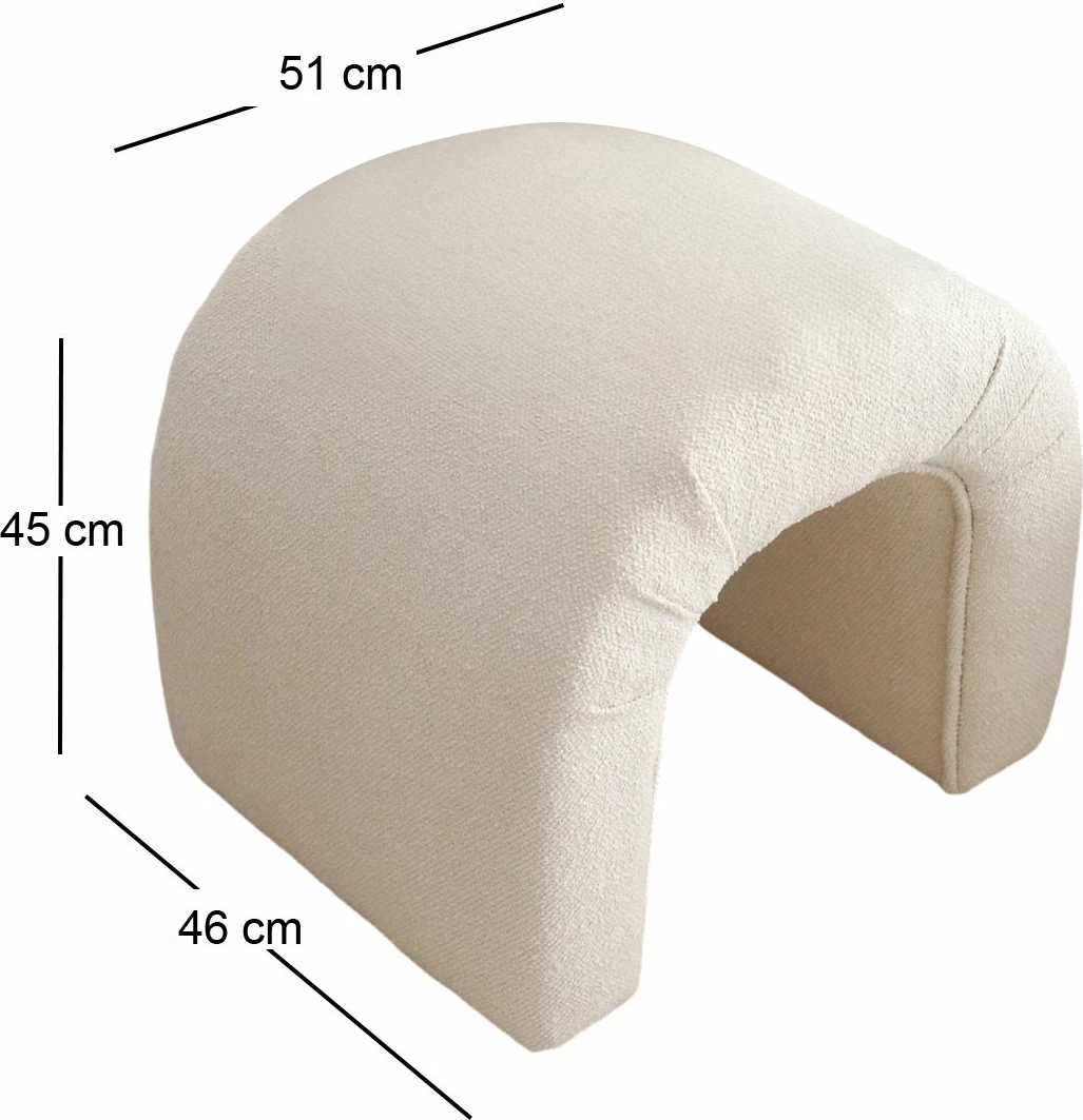 Puf Atelier del Sofa, teddy krem