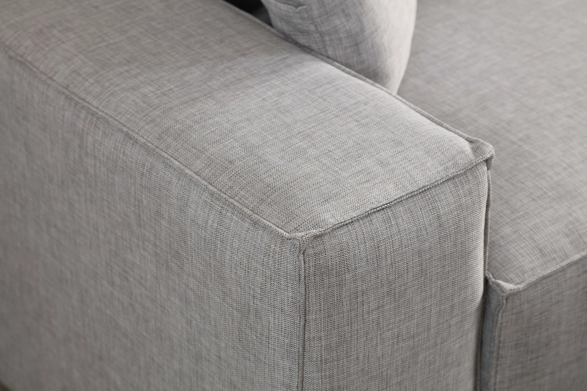 Kënd-sofë krevate Atelier del Sofa, Pırlo kënd i djathtë, gri e çelët