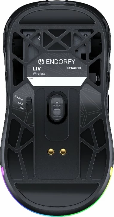 Maus wireless Endorfy LIV, RGB, i zi