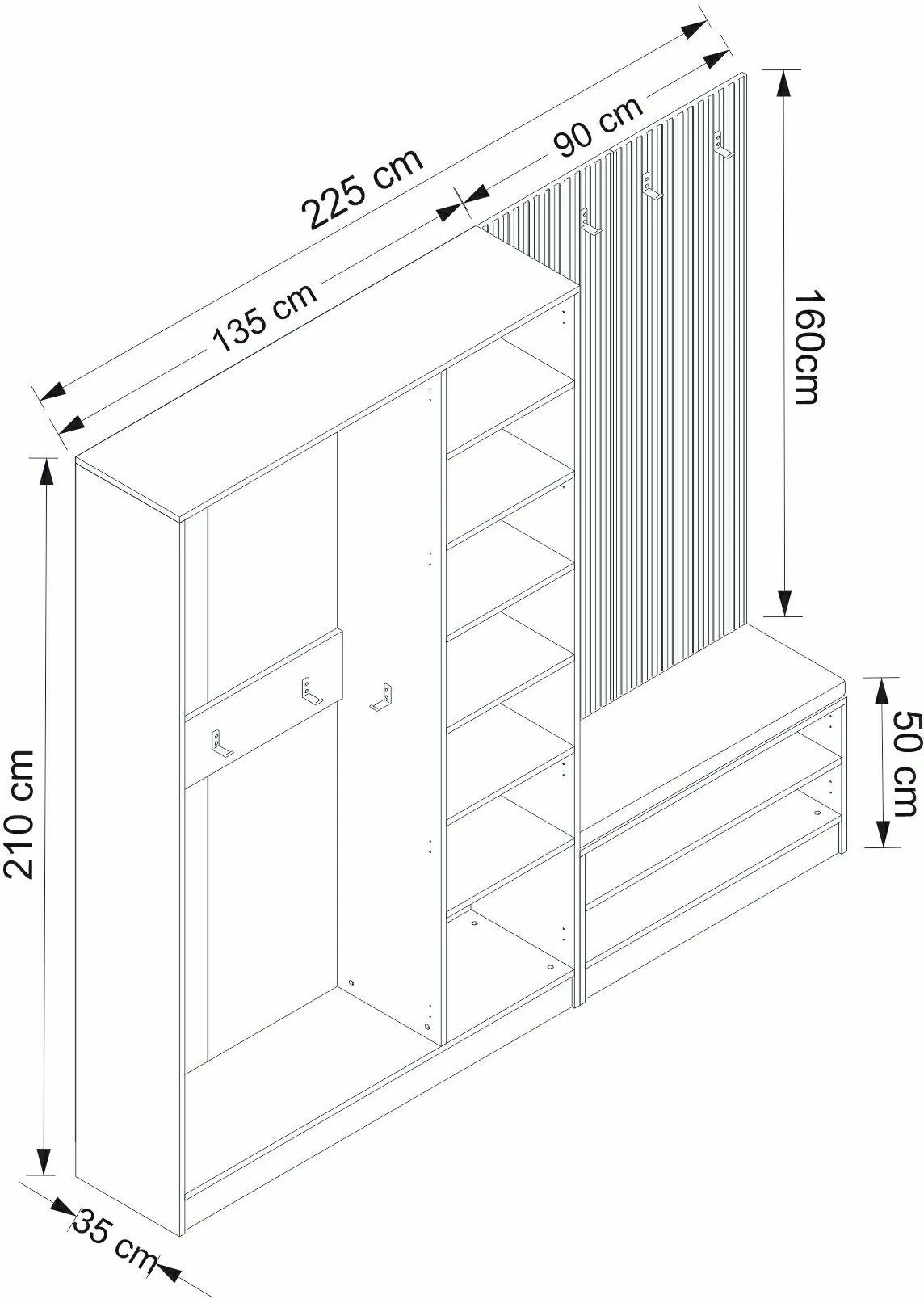 Stendë korridori Hanah Home, Noah - 8290