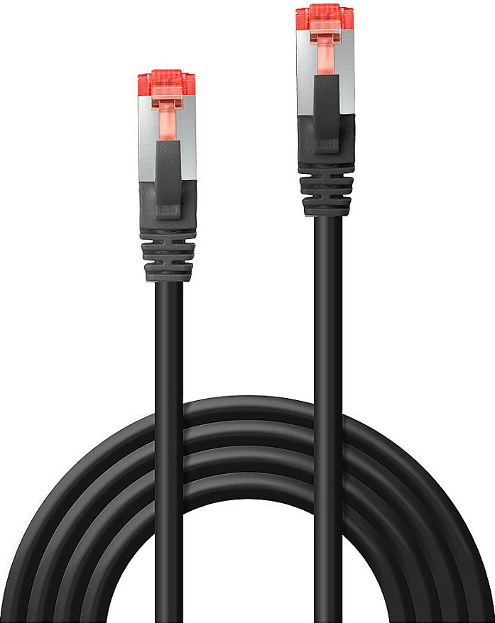 Kabllo rrjeti LINDY 47777, Cat6 S/FTP, 1 m, RJ45-RJ45, e zezë