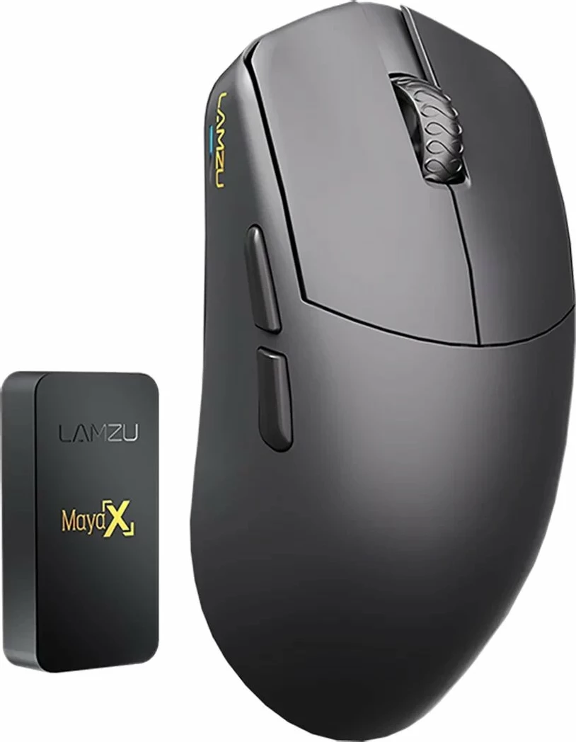 Maus gaming Lamzu Maya X 8K 30000 DPI Wireless 2.4GHz 8000Hz PAW3950, i zi, me dongle