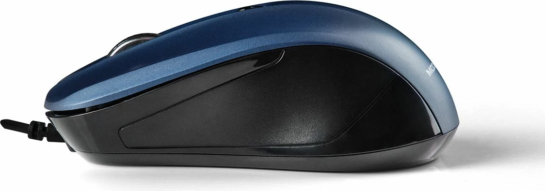 Maus Modecom MC-M9.1 1600 DPI USB me kabllo, 4 butona, zi/kaltër